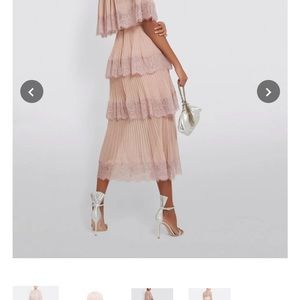 Beige/pink/blush Self Portrait dress. US Size 4.